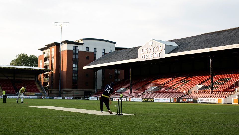 A football ground in east London hosted the tape-ball "World Cup" last month