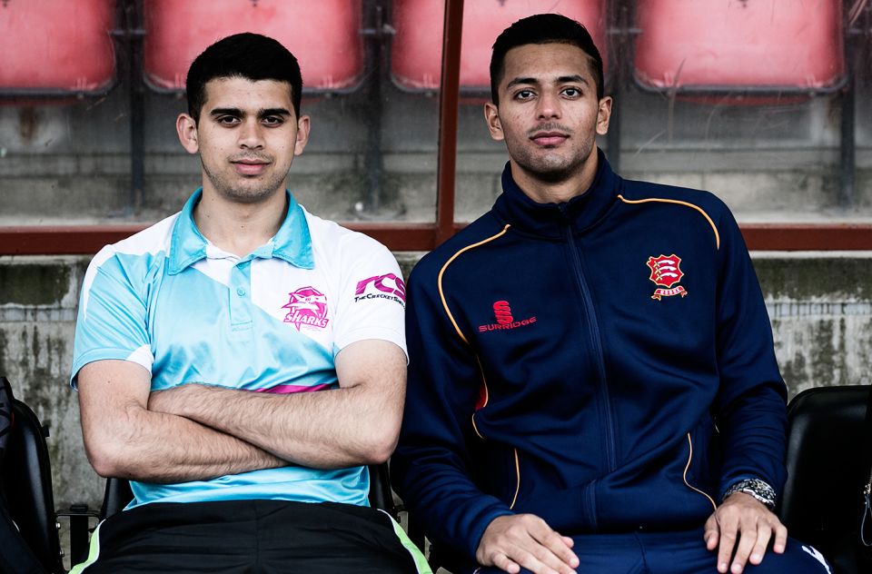 Hasan Ali (left) and Feroze Khushi at the Leyton event