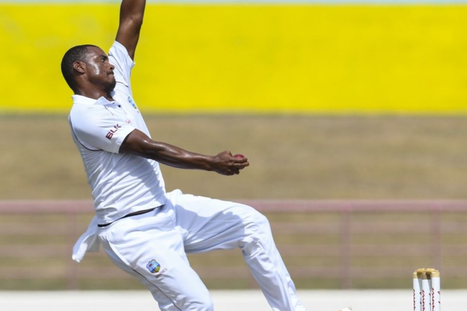 Shannon Gabriel prepares to deliver the ball