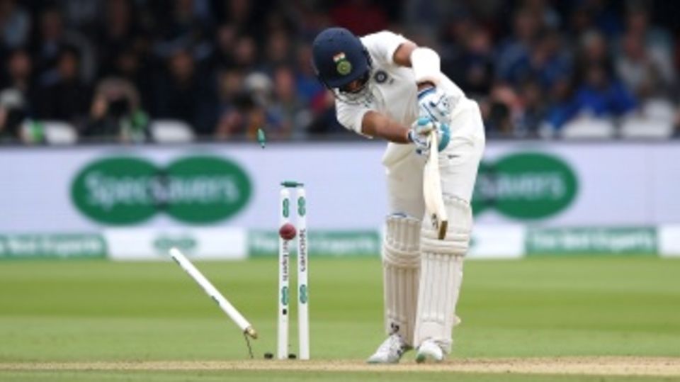 Cheteshwar Pujara's defences were breached in spectacular fashion