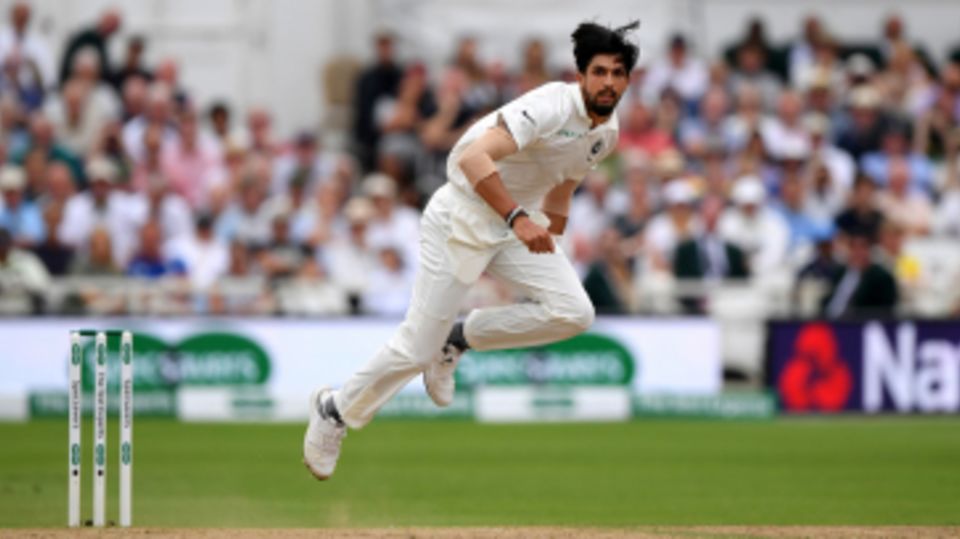 Ishant Sharma in his follow-through