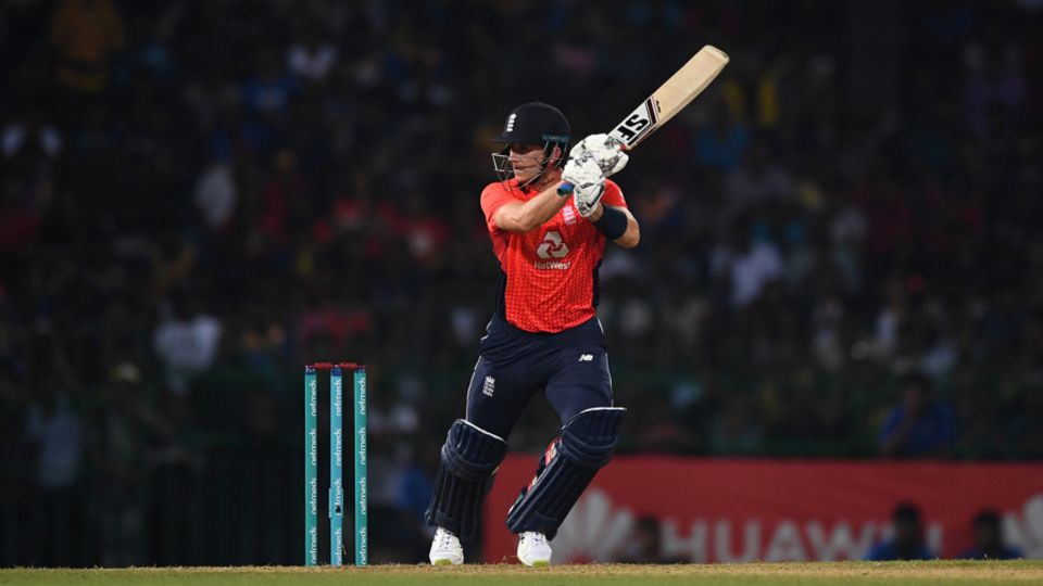 Joe Denly drives through the covers