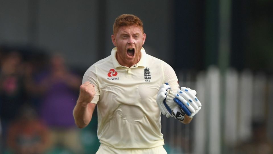 Jonny Bairstow roars after reaching a hundred