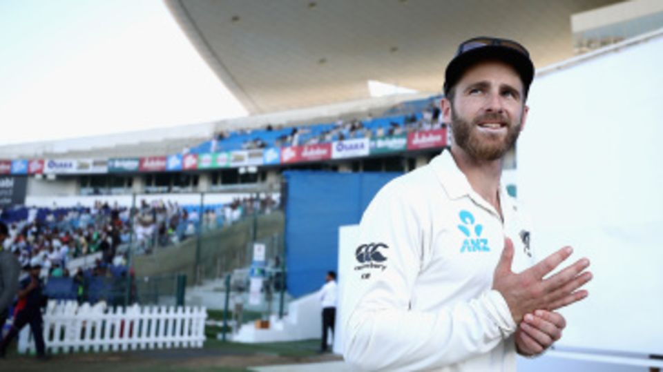 Kane Williamson looks on