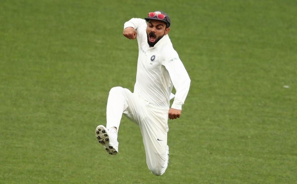 Virat Kohli is pumped up after India's MCG Test win in 2018