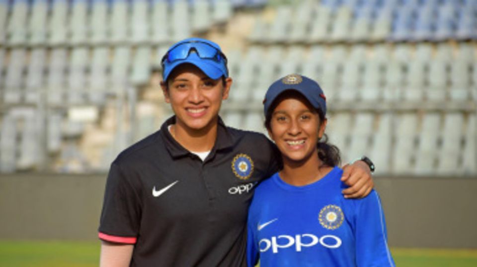 Smriti Mandhana (left) with Jemimah Rodrigues