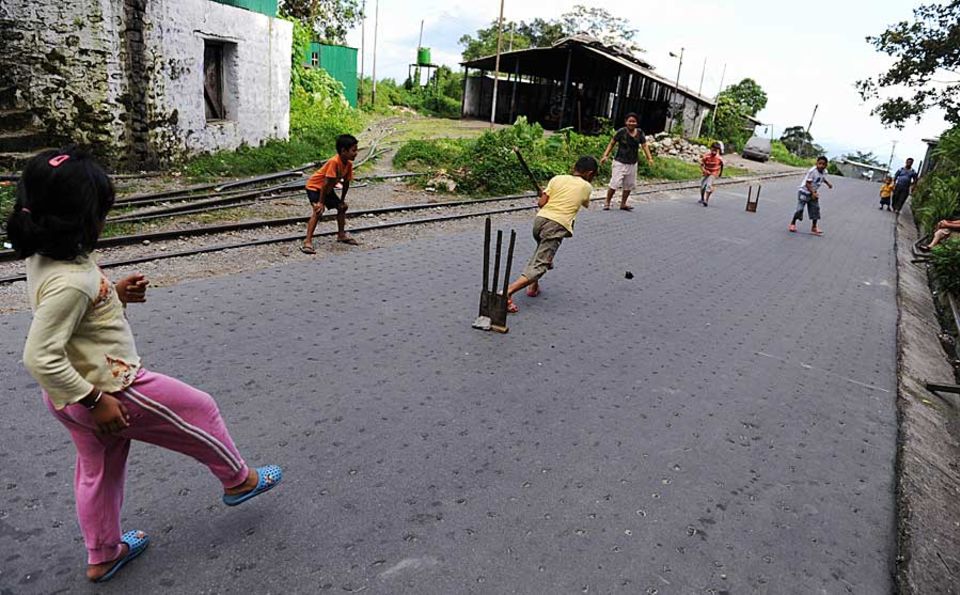 In India, kids play cricket wherever they can find a space