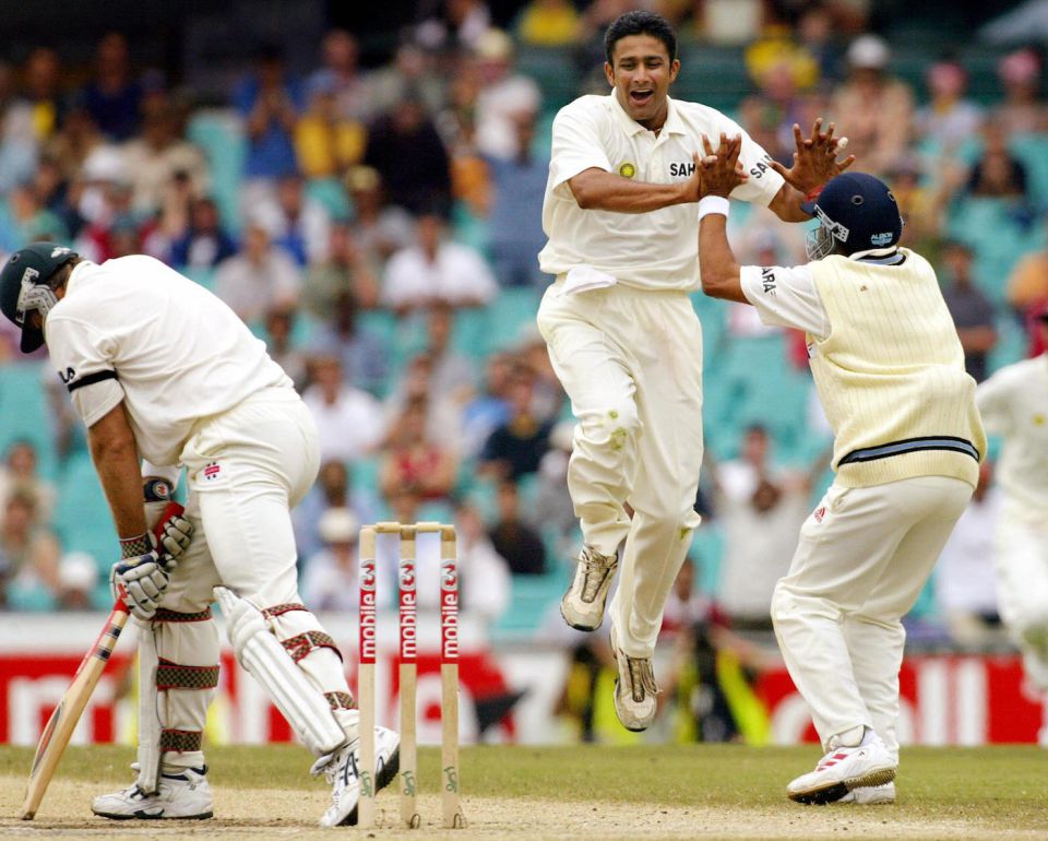 Anil Kumble bowled 88.5 overs and took 12 wickets at the SCG