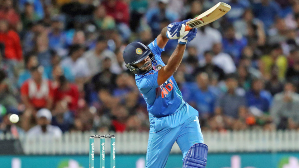 Vijay Shankar brings out a lofted shot