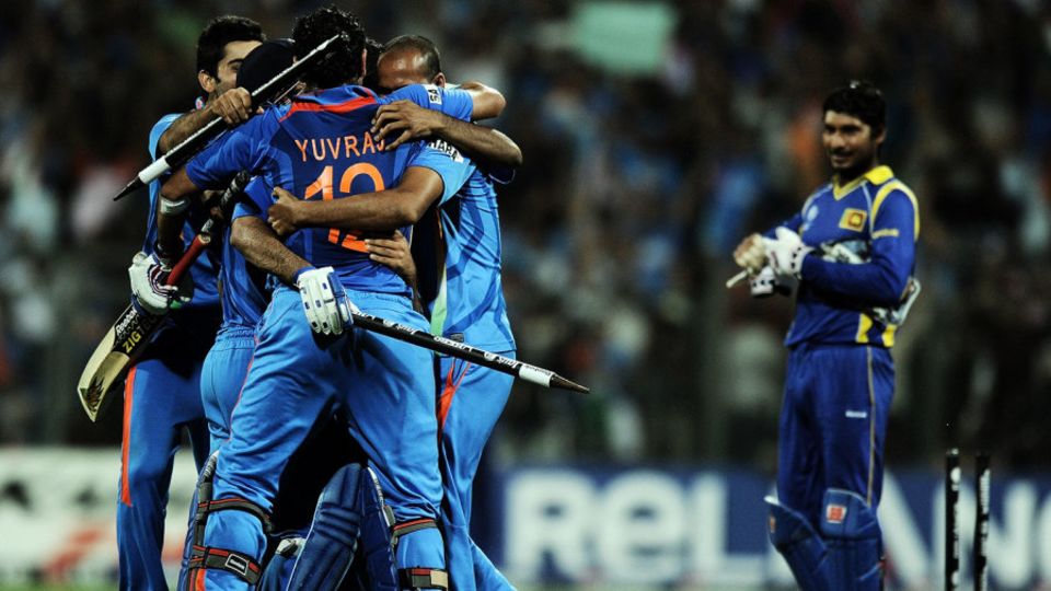 At the 2011 World Cup final, India were impressive to chase down Sri Lanka's 274, which was the batting par score for that time
