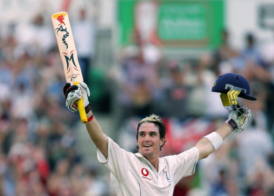 It was all yellow: a young Kevin Pietersen's frosted tips match his Woodworm Torch