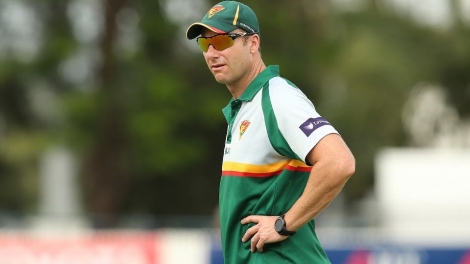 Adam Griffith watches over a training session