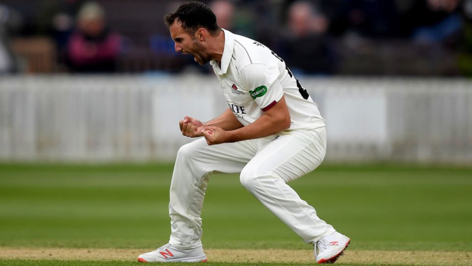 Lewis Gregory lets out a bellow of celebration