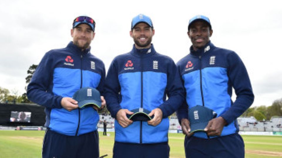 England's new ODI caps, Dawid Malan, Ben Foakes and Jofra Archer