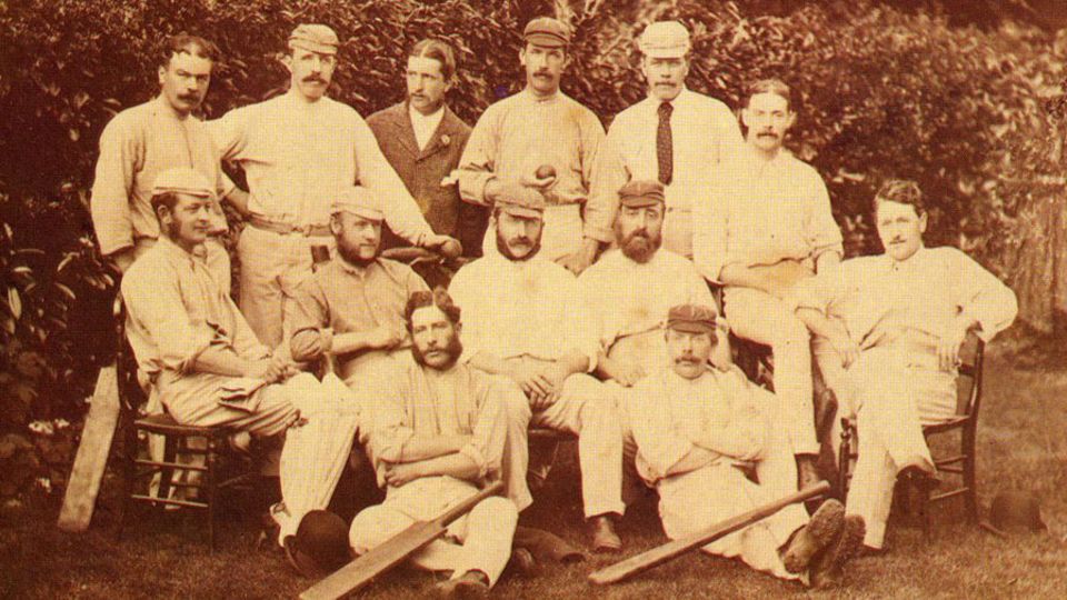 James Southerton (seated, second from left) remains the oldest player to make a Test debut, a record he has held for 144 years now