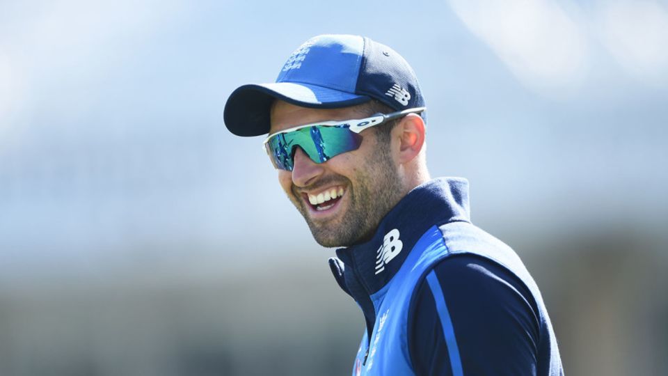 Mark Wood during England practice