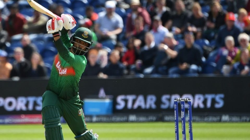 Tamim Iqbal plays a shot