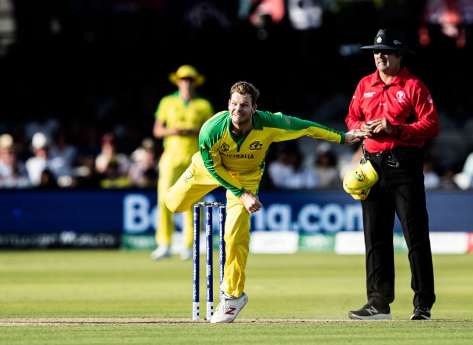 Part-time spinner Steven Smith averages 29.6 against left-handers and 34.4 against right-handers in ODIs