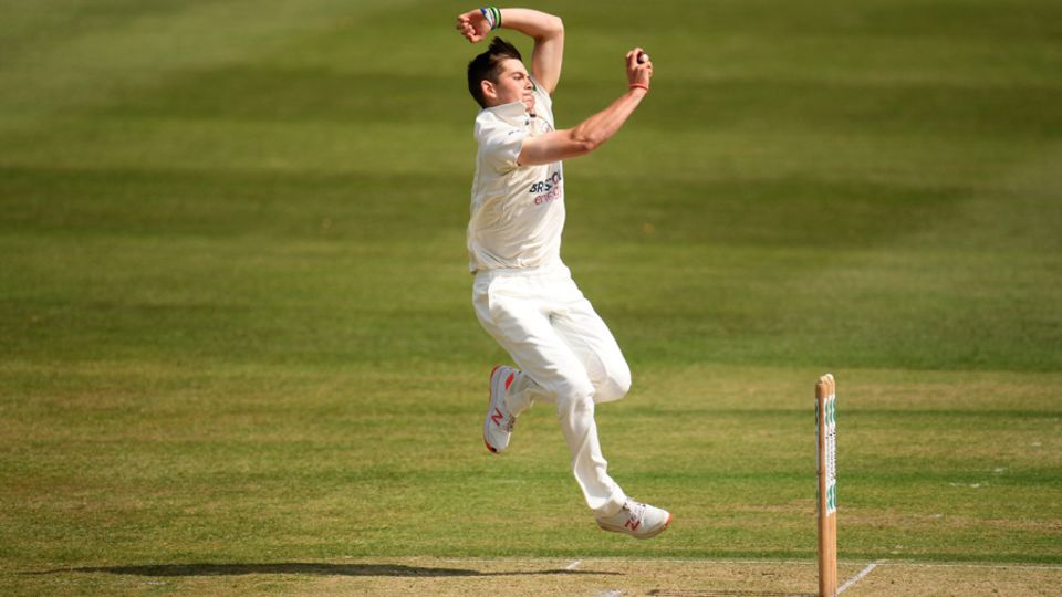 Ethan Bamber gets into his delivery stride