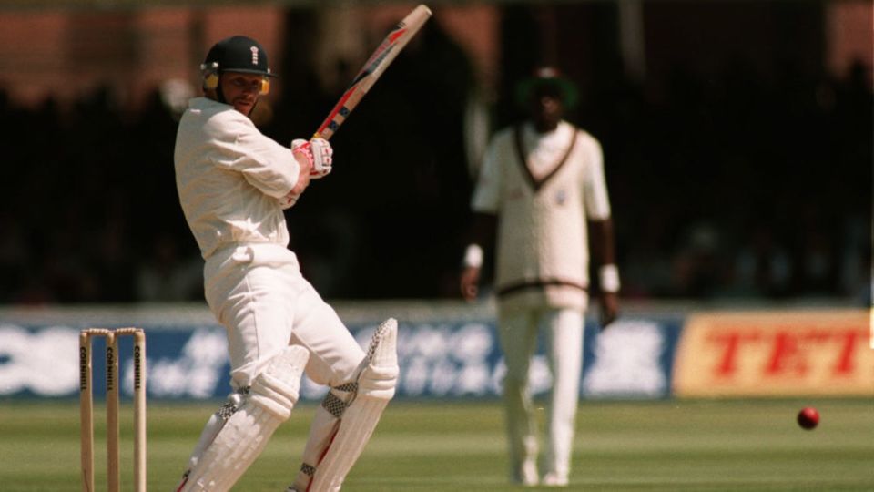 Robin Smith on his way to 90 against West Indies at Lord's, 1995