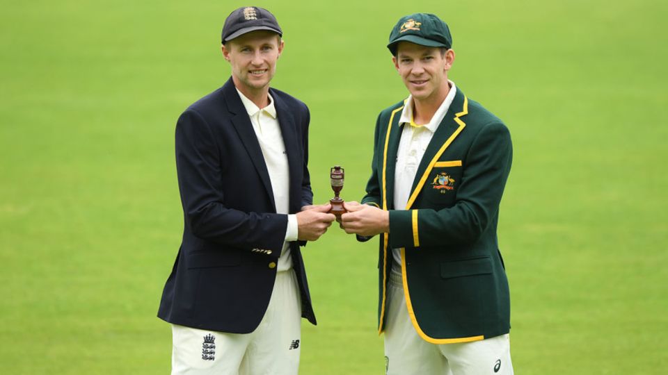 Joe Root and Tim Paine before the 2019 Ashes
