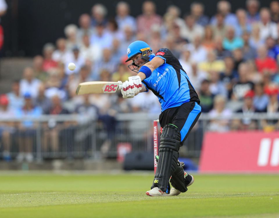 Riki Wessels belts one down the ground