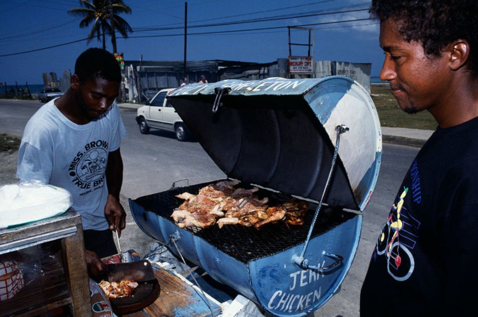 When in Jamaica, you have to try its most famous dish - jerk chicken