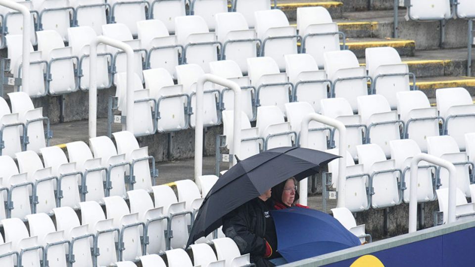 The rain came lashing down at Chester-le-Street
