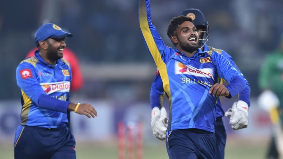 Wanindu Hasaranga took three wickets in four balls