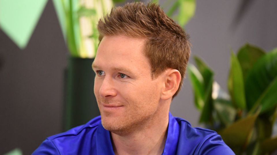 Eoin Morgan during the Hundred draft