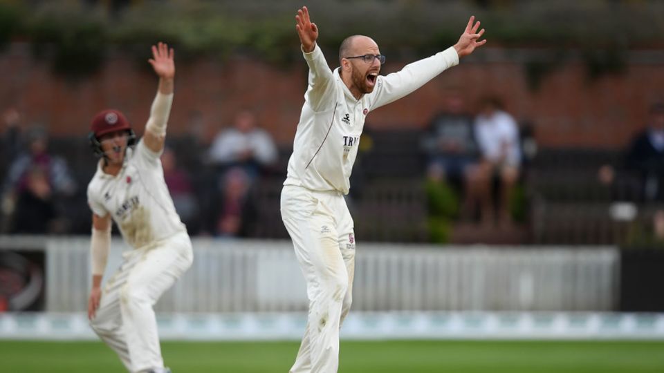 Jack Leach claimed five wickets to pile on the pressure against Surrey