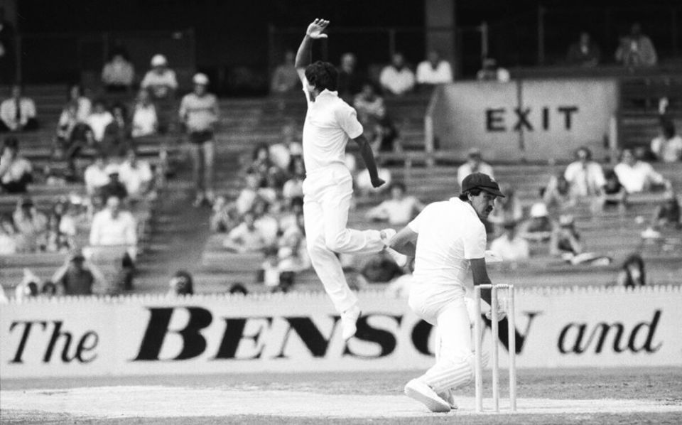 Kapil Dev took 5 for 28 to dismiss Australia for 83 in India's win in the 1980-81 Melbourne Test