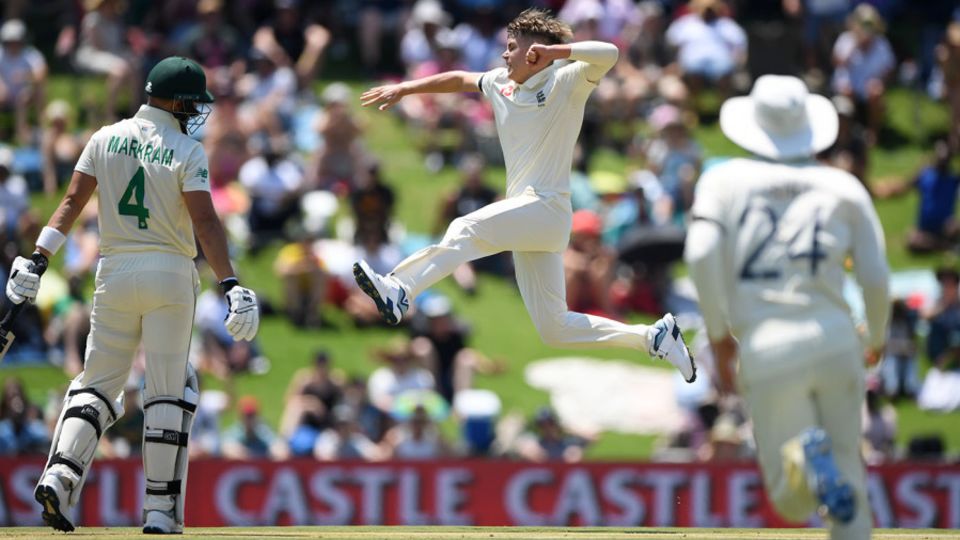 Sam Curran leaps in celebration