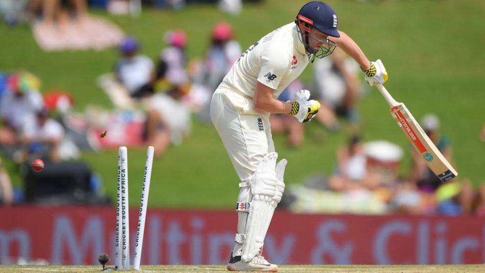 Jonny Bairstow was clean bowled for 1