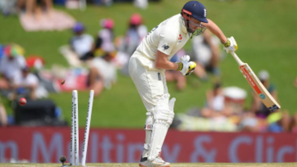 Jonny Bairstow was clean bowled for 1