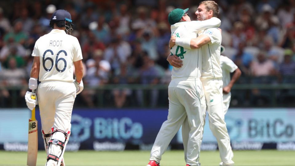 Anrich Nortje bounced out Joe Root