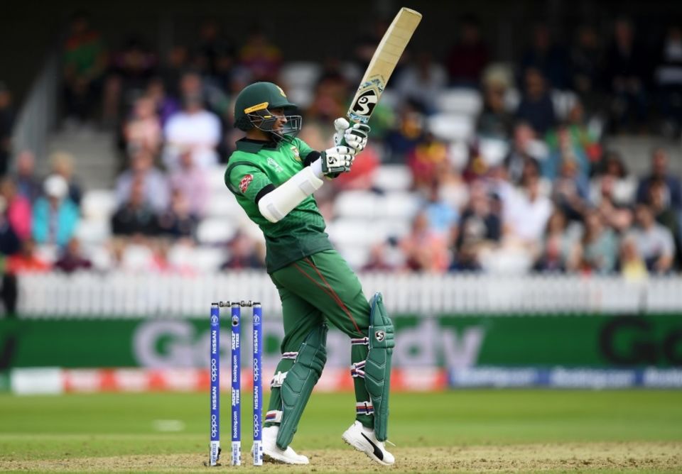Shakib Al Hasan's innings against West Indies in Taunton was his fifth consecutive score of 50-plus