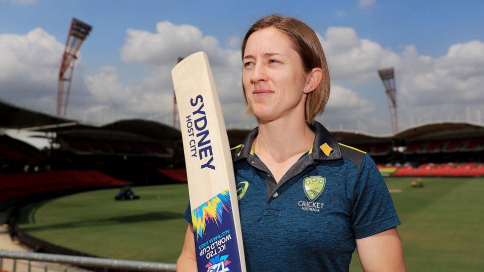 Rachael Haynes at the Sydney Showground Stadium which will host the opening World Cup match