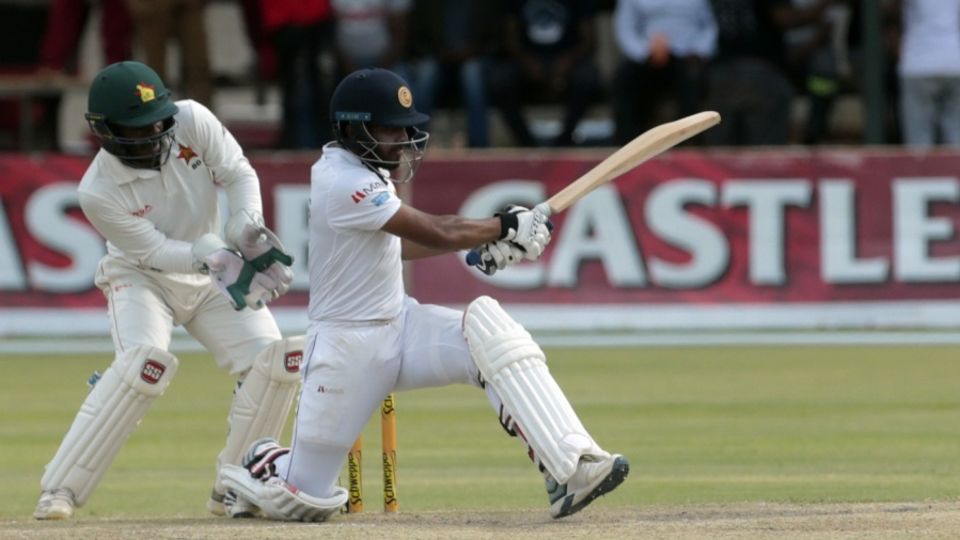 Kusal Mendis employs the sweep