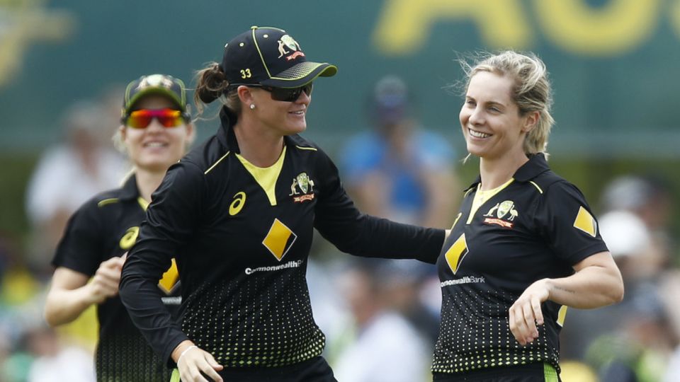 Sophie Molineux celebrates a wicket