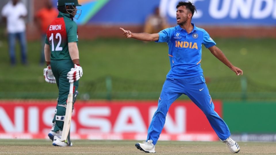 Ravi Bishnoi celebrates a wicket with gusto