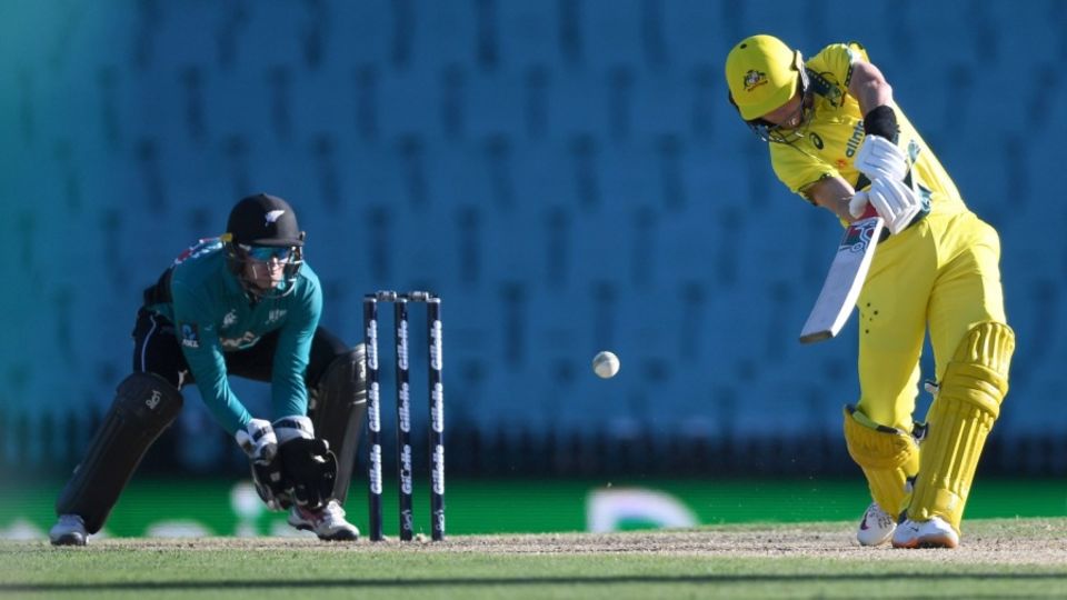 Marnus Labuschagne goes inside out against spin