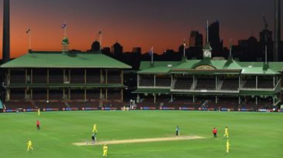 Silence of the stands: Australia and New Zealand played to an empty SCG in the first ODI before the series was called off