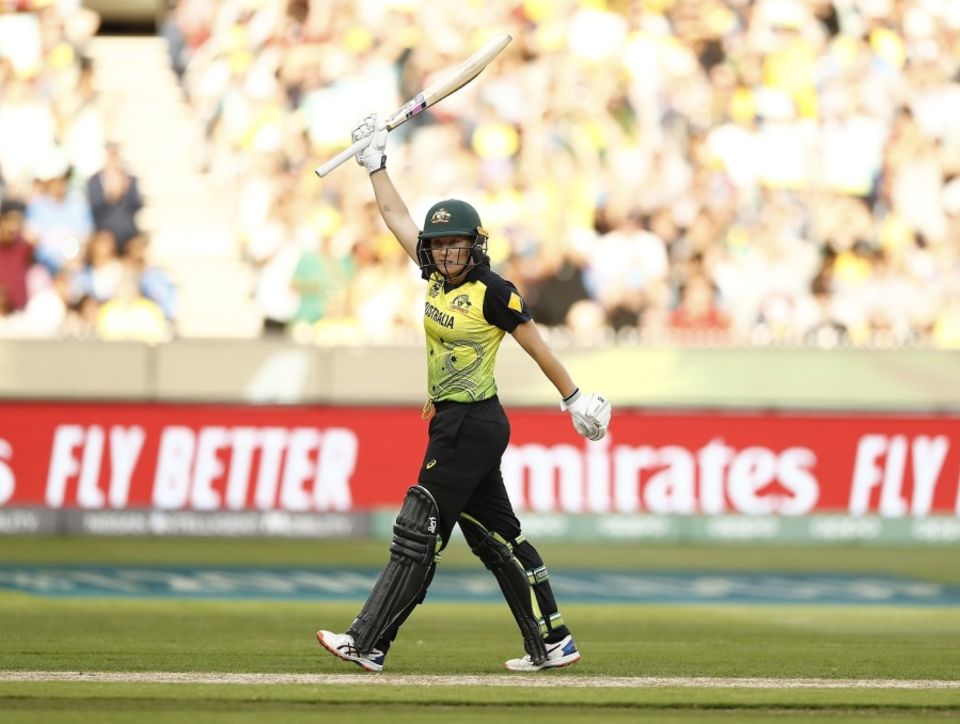 Alyssa Healy got to her half-century in 30 balls in the final