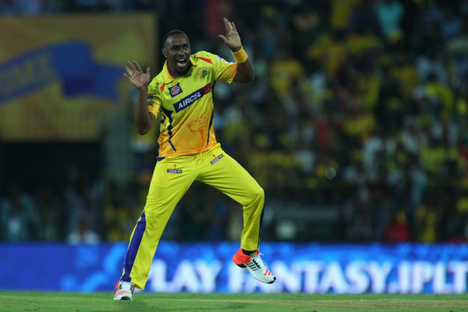Close but cigar: Dwayne Bravo nearly went for 19 off the last over against Delhi Daredevils in 2015