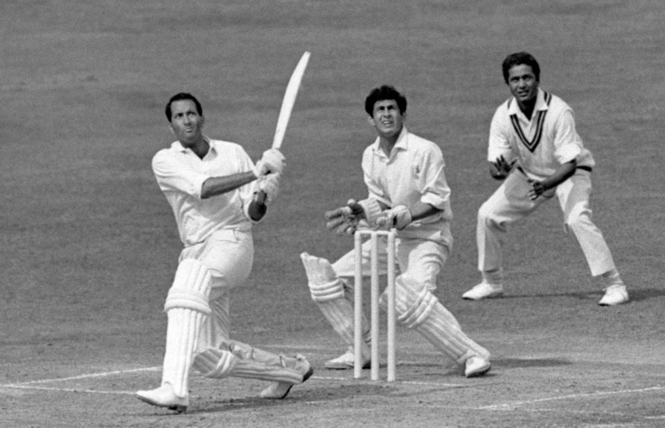 Basil D'Oliveira, seen here batting in a Test against Pakistan in 1967, played 44 Tests for England after moving there from South Africa at the age of 29
