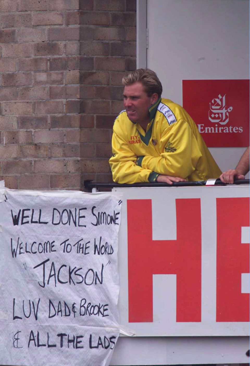 Here comes the son: Shane Warne knows how to make an announcement