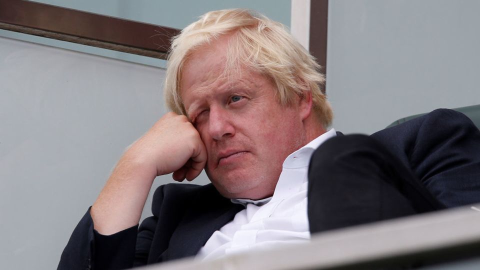 Boris Johnson, pictured at The Oval in 2018, has passed his own judgement on the Robinson saga