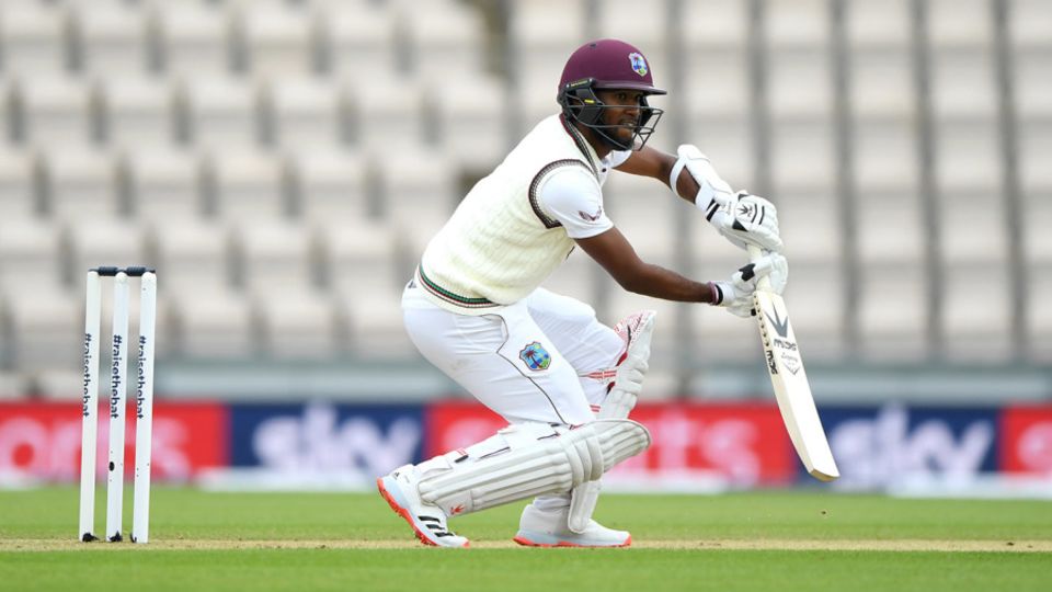 Kraigg Brathwaite bats