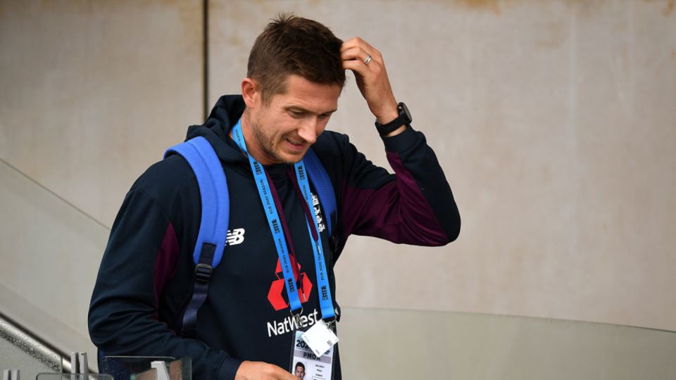 Joe Denly arrives at training on Wednesday